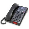 Bittel 38B2S 10B Black Two Line Hotel Telephone w/ 10 Guest Service Buttons and Speakerphone