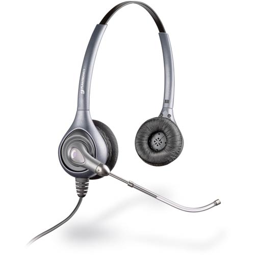 Plantronics H361 Supra Plus SL Silver Binaural Voice Tube Headset