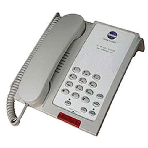 48AS C | Cream Single Line Hospitality Phone w/ Speakerphone | Bittel | 48AS C, 48 Series Telephones, Hospitality Phone, Guest Room Phone, Hotel Phone, 48 Series