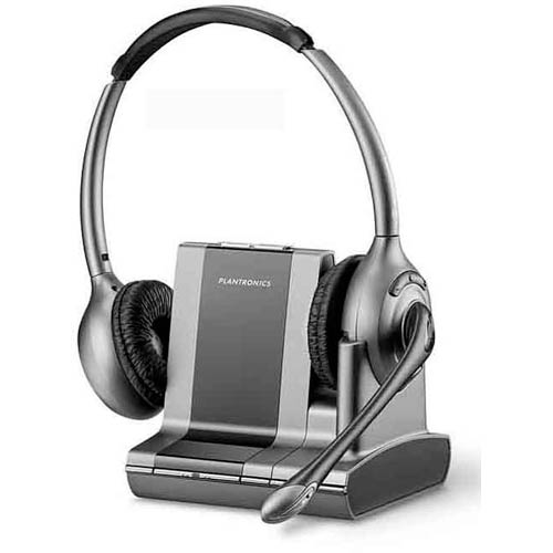 WO350 | Savi Office Over-the-head Binaural Noise-Canceling Wireless Office Headset for Unified Communications | Plantronics | W0350, 81802-01, UC Headset, Unified Communications Headset, W0300, Savi Headset, Savy Headset, Office Headset, Binaural Headset,