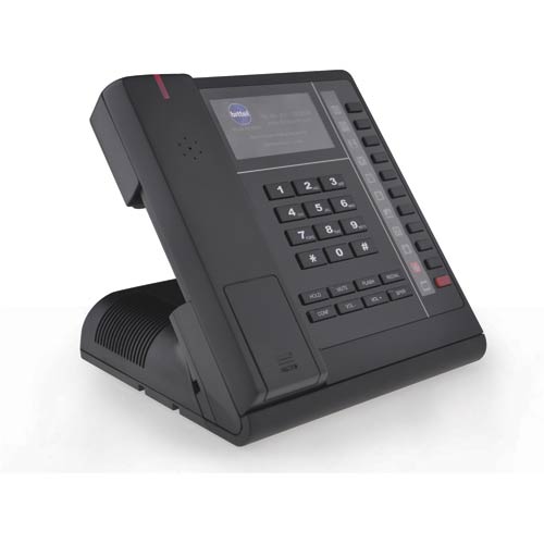 UNODSS 10B | Black Cordless 1.9GHz DECT Single Line Hospitality Phone w/ 10 Guest Service Buttons and Speakerphone | Bittel | UNODSS-10B, UNO Series Phones, Hospitality Phone, Guest Room Phone, Hotel Phone, DECT Hotel Phone, DECT Hospitality Phone