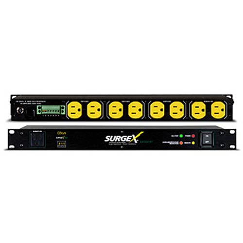 SX1120 RT | 1RU 9 Outlet 20A / 120V Surge Eliminator and Power Conditioner w/ Remote On | SurgeX | SX1120 RT, UPS, Surge Protector, Universal Power Supply, Uninterruptible Power Supply