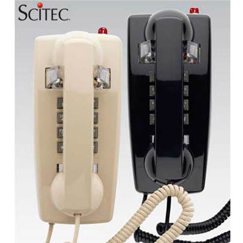 2554W MW A | Single-line Office Wall Phone with Message Waiting Light - Ash | Scitec | 25411, Standard Series, Office Phone, Warehouse Phone, Hospitality Phone