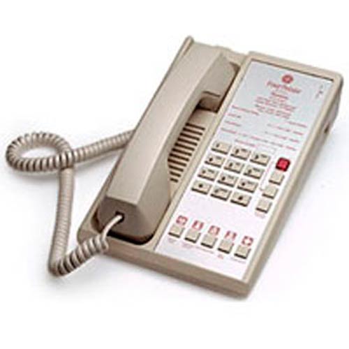 Diamond Plus 5 B | Single-line Hospitality Phone with 5 Guest Service Buttons - Black | Teledex | DIA651391, Diamond Series, Hospitality Phone, Guest Room Phone, Lobby Phone, 00G1250