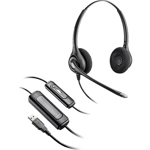 D261N/DA-M | Binaural SupraPlus Wideband Headset QD with DA 45 | Plantronics | HW261N-DA-M, 80762-01, 80762-41