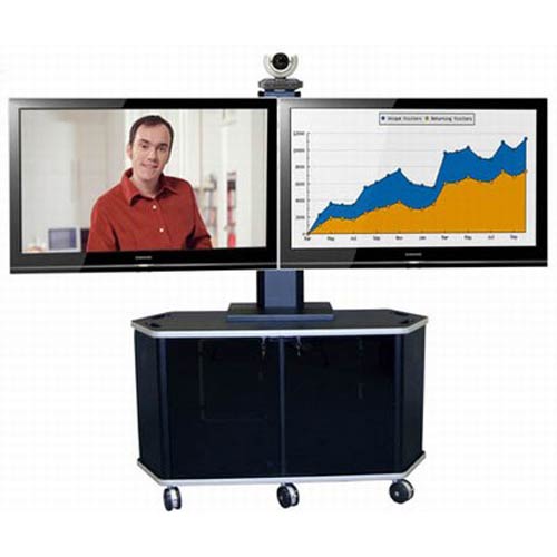Package E | - Dual Monitor Mount and Monitor Cart for 32