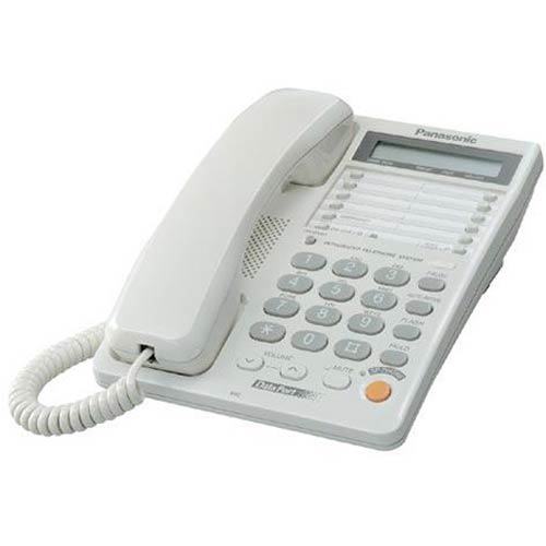 KX-TS208-W | Panasonic 2-Line Corded w/ Speakerphone and LCD (White) | Panasonic