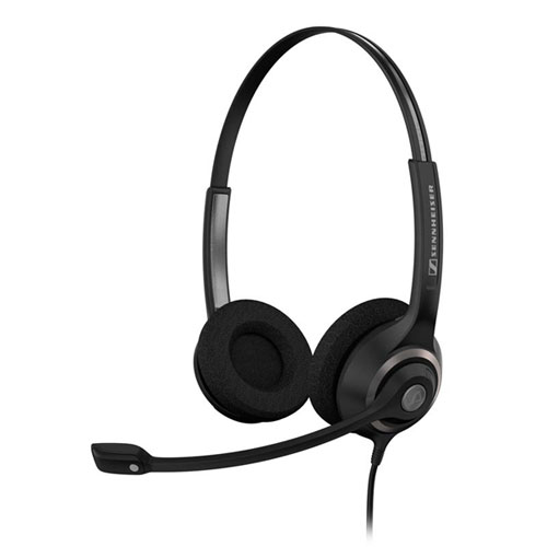SC260 | Circle 260 Corded Headest | Sennheiser | Wired Binaural Headset with Quick Disconnect