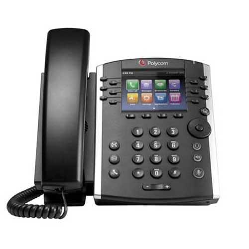 2200-46157-025 | VVX400 PoE Desktop Phone | Polycom | VOIP 12-Line Desk Phone with HD Voice