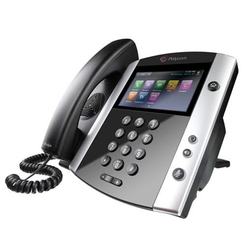 Polycom VVX 600 PoE VoIP Desk Phone 2200-44600-025