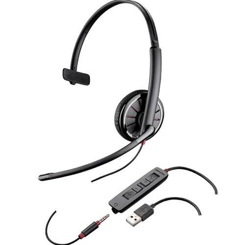 Plantronics Blackwire C315.1-M Mono Headset USB & 3.5mm