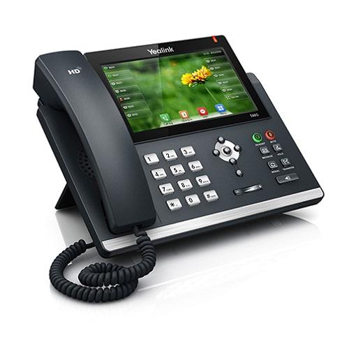 Yealink SIP-T48G Phone w/SFB Lic. - The SIP-T48G is Yealink’s most recent innovative IP Phone for a fast-changing world. Designed specifically for both local and international use by business, industry and commerce, it incorporates a large touch panel that makes switching between different screens and applications swift, easy and convenient.