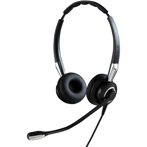 Jabra Biz 2400 II QD Duo NC Wideband Headset - Jabra BIZ 2400 II QD Duo is a duo headset with QD (Quick Disconnect) plug that provides instant connectivity to a wide range of desk phone systems.