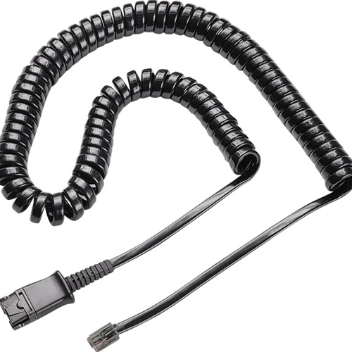HP Poly U10P-S Coil Cord to QD Modular Cable