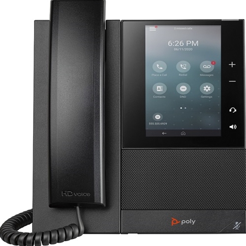 HP Poly CCX 505 Business Media Phone. Microsoft Teams. PoE only. Ships without power supply
