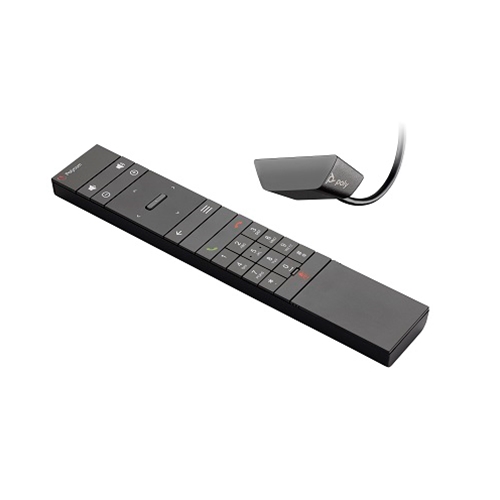 HP Poly IR Remote Control and Receiver. Compatible with G7500 and X-Family products.