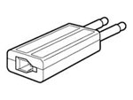 18709-01, 18709-01 Plantronics Plug Prong Adapter, Plantronics,  Prong Adapter, 18709-01