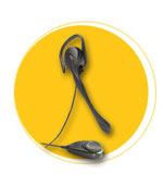 Plantronics M124 Lightweight Earloop Mobile Headset w/ Volume Control