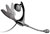 Plantronics MS200 Commercial Aviation Headset (1 plug)
