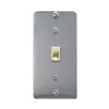 35 ICC Wall Phone Plate - 6P6C, Stainless Steel he.com