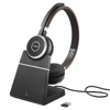 Jabra Evolve 65 SE, Wireless Bluetooth, Stereo, with Charging Stand, UC, with Link 380-A