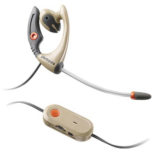 MX510 N1 Tan | MX510 N1 Tan Tan Wire Headset W/ WindSmart Technology, Voice Tube Technology, Inline Controls W/ One-Touch Call, And Flex Grip Design | Plantronics | 70454-01, N1 Tan, MX510, Headset