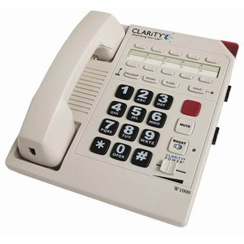 51130-001 | W1000  Amplified Corded Telephone | Clarity | 51130-001, 51130.001, W1000, Amplified Corded Telephone