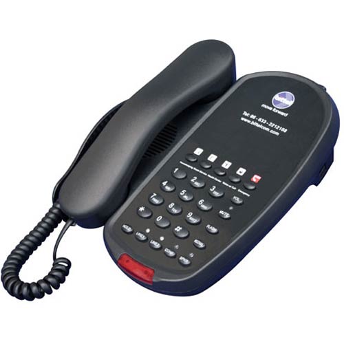 58B2 5S B | Black 2-Line Hospitality Phone w/ 5 Guest Service Buttons and Speakerphone | Bittel | 58B2 5S B, 58 Series Telephones, Hospitality Phone, Guest Room Phone, Hotel Phone, 58 Series
