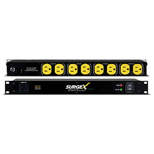 SX1115 | 1RU 9 Outlet 15A / 120V Surge Eliminator and Power Conditioner | SurgeX | SX1115, UPS, Surge Protector, Universal Power Supply, Uninterruptible Power Supply