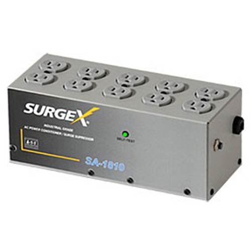 SA1810 | 10 Outlet 15 Amp Surge Protector and Power Conditioner | SurgeX | SA1810, UPS, Surge Protector, Universal Power Supply, Uninterruptible Power Supply