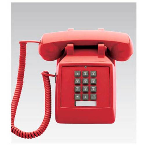 2510E R | Single-line Emergency Desk Phone - Red | Scitec | 25003, Emergency Phone, Emergency Series