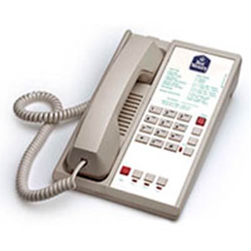 Diamond L2-E B | 2-Line Hospitality Speakerphone with 3-way Conference - Black | Teledex | DIA670591, Diamond Series, Hospitality Phone, Guest Room Phone, Lobby Phone, 2-Line, 00G2110