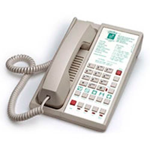 Diamond L2S-5E B | 2-line Hospitality Speakerphone with 5 Guest Service Buttons - Black | Teledex | DIA671491, Diamond Series, Hospitality Phone, Guest Room Phone, Lobby Phone, Hotel Speakerphone, 2-line, 00G2100-005