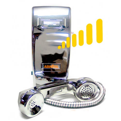 5501 CP-AD | All-Chrome Auto-Dial Wall-Mount Telephone | Asimitel | Auto-Dial Chrome Phone (desk)