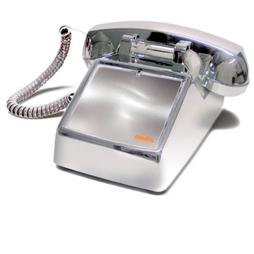 5500 CP | All-Chrome No-Dial Desktop Telephone | Asimitel | No-Dial Chrome Phone (desk)