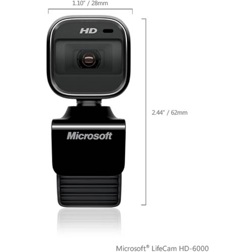 LifeCam HD-6000 | 720p HD Webcam for Notebooks | Microsoft | 7ND-00001, life cam, web cam