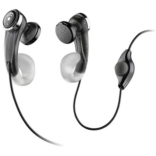 MX203S X1S Black | Stereo Earbud, Flex-Grip, Windsmart Tech. Call Answer/End | Plantronics | MX203S_X1S_Black