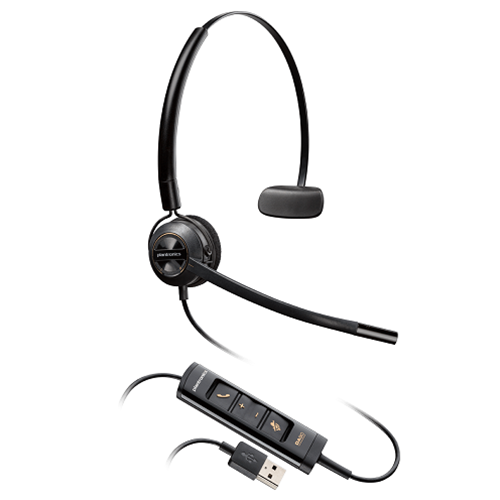 HW545 - Plantronics Encore Pro HW545 USB Convertible Headset - HeadsetExperts.com