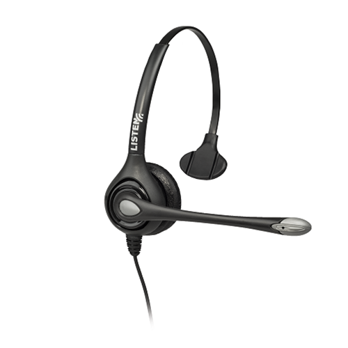 Headset 2 (Single On-Ear w/Noise Cancelling Boom Mic)