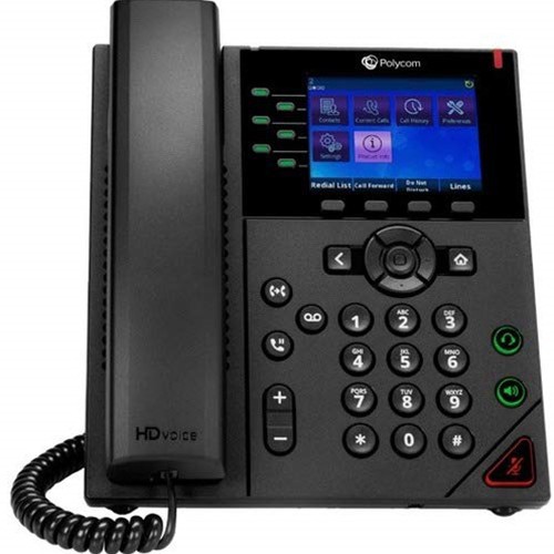 HP Poly VVX 350 IP Phone with Power Supply