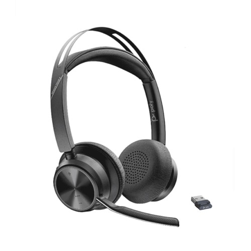 HP Poly Voyager Focus 2, With Charging Stand, Teams, USB-A