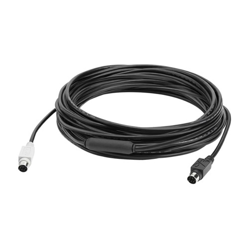 Logitech GROUP 10m Extended Cable, Black