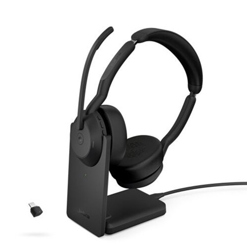 Jabra Evolve2 55 Link380c UC Stereo Headset with Stand