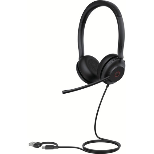 Yealink UH35 Dual Teams Wired USB Headset, Black