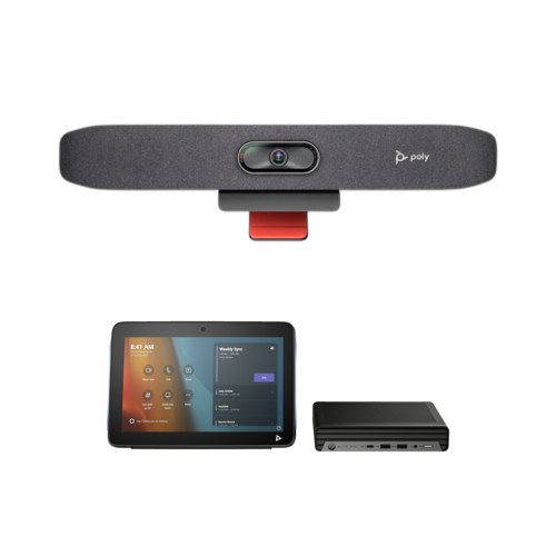 HP Poly Studio R30 with HP Poly Studio Base Kit G9 Plus for Microsoft Teams, Black