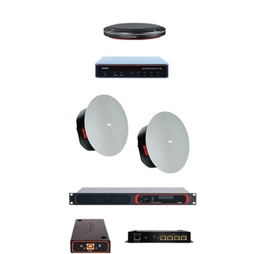 Biamp MTR Medium Room Table Mic Bundle w/Black Microphones & QuickStart