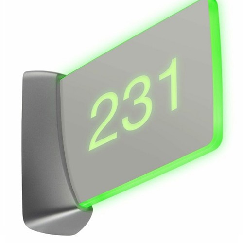 Crestron Room Availability Hallway Sign, Wall Mount, Enhanced Legibility, Without Engraving