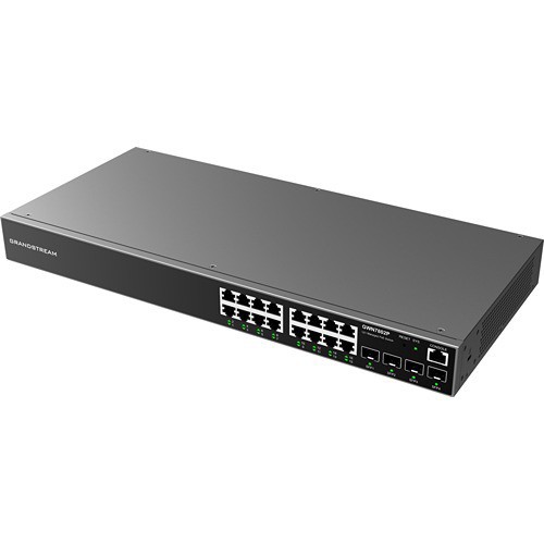 Grandstream Enterprise Layer 2+ Managed Network Switch, 16 x GigE, 4 x SFP